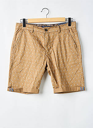Bermuda stretch taille normale marron BRUCE & BUTLER  homme