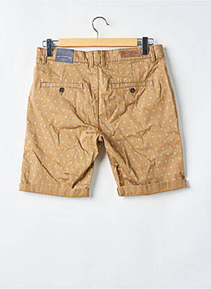 Bermuda stretch taille normale marron BRUCE & BUTLER  homme