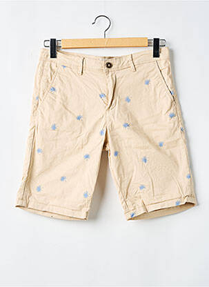 Bermuda taille à pinces taille normale beige JACK & JONES homme