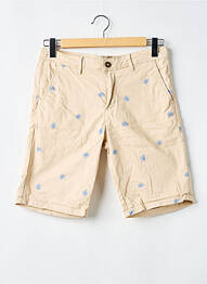 Bermuda taille à pinces taille normale beige JACK & JONES homme