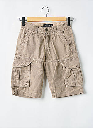 Bermuda multipoches taille normale marron BRUCE & BUTLER  homme