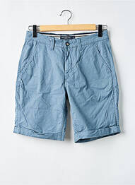 Short tissage popeline taille normale bleu BRUCE & BUTLER  homme