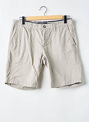 Short tissage popeline taille normale gris BRUCE & BUTLER  homme