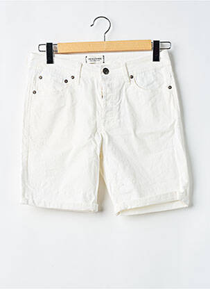 Bermuda tissage popeline taille normale beige JACK & JONES homme