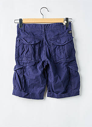 Bermuda multipoches taille normale bleu BRUCE & BUTLER  homme