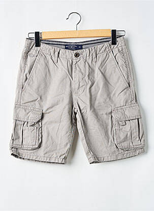 Bermuda multipoches taille normale gris BRUCE & BUTLER  homme