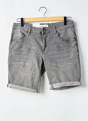 Bermuda tissage denim taille normale gris SHINE ORIGINAL homme