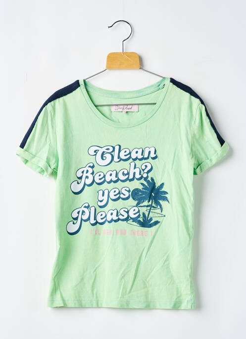 T-shirt stretch manches courtes vert STIEN EDLUND garcon