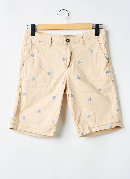 Bermuda taille à pinces taille normale beige JACK & JONES homme