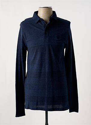 Polo manches longues manches longues bleu RITCHIE homme