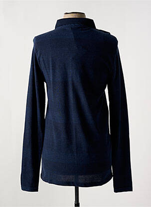 Polo manches longues manches longues bleu RITCHIE homme