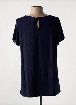 T-shirt stretch manches courtes bleu KALISSON femme