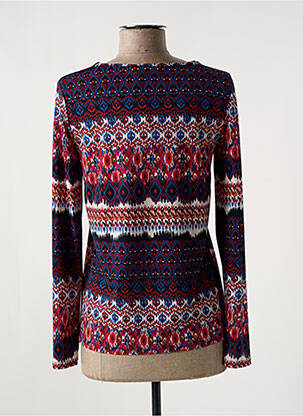 Blouse tissage popeline manches longues bleu DIANE LAURY femme