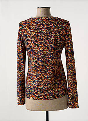 Top stretch manches longues marron DIANE LAURY femme