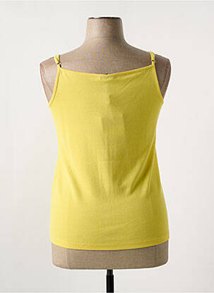 T-shirt stretch fines bretelles jaune THALASSA femme
