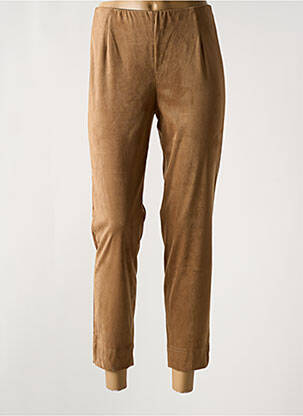 Pantalon 7/8 stretch taille normale marron STARK femme