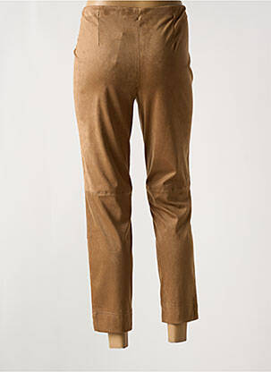 Pantalon 7/8 stretch taille normale marron STARK femme