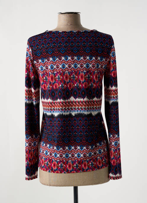 Blouse imprimé fantaisie manches longues bleu DIANE LAURY femme