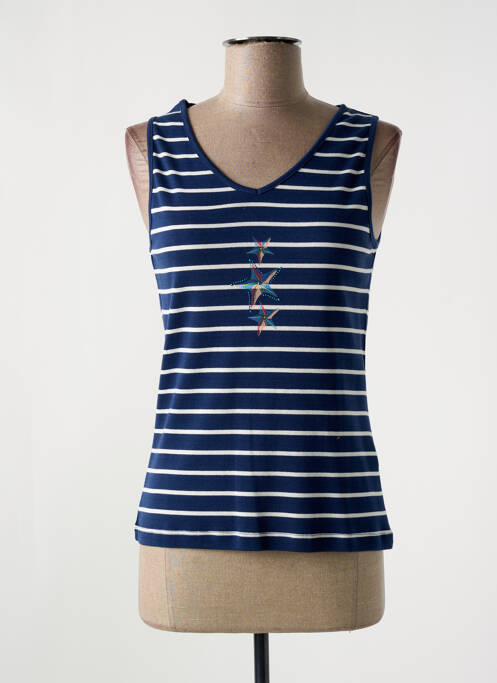 Débardeur bleu THALASSA pour femme