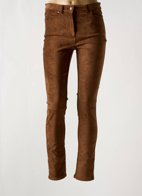 Pantalon slim marron DIANE LAURY pour femme