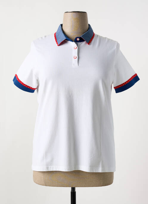 Polo blanc TELMAIL pour femme
