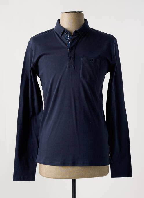 Polo bleu TEDDY SMITH pour homme