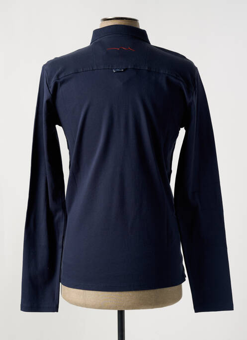 Polo bleu TEDDY SMITH pour homme