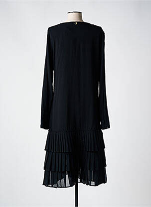 Robe mi-longue manches longues manches longues noir TWINSET femme