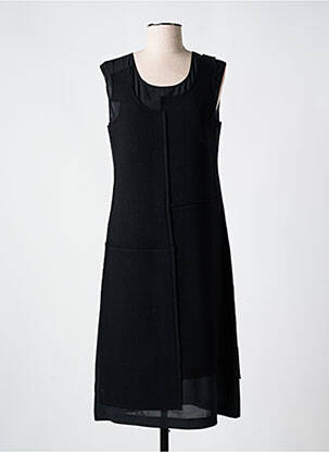 Robe mi-longue sans manche sans manche noir CREA CONCEPT femme