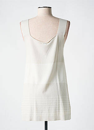Débardeur stretch sans manche beige CREA CONCEPT femme