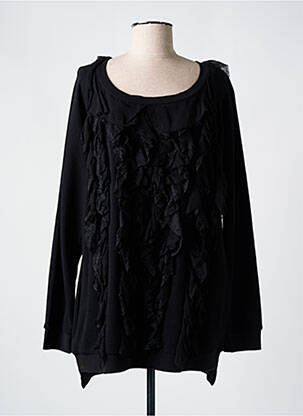 Pull coupe droite manches longues noir TWINSET femme