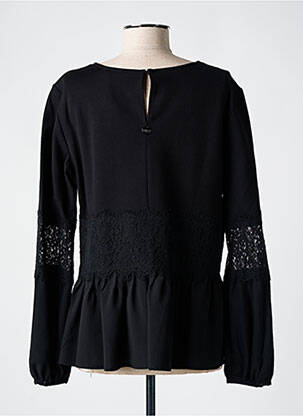 Blouse col rond manches longues noir TWINSET femme