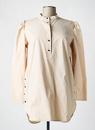 Tunique manches longues fermeture boutonnée sur le devant beige TWINSET femme