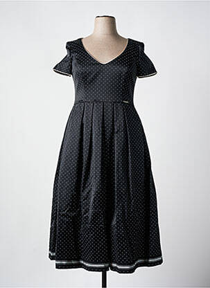 Robe longue manches courtes manches courtes noir TWINSET femme
