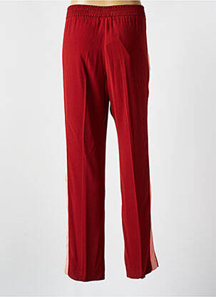 Pantalon large tissage crêpe rouge TWINSET femme