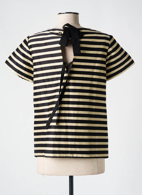 T-shirt coupe droite manches courtes noir TWINSET femme