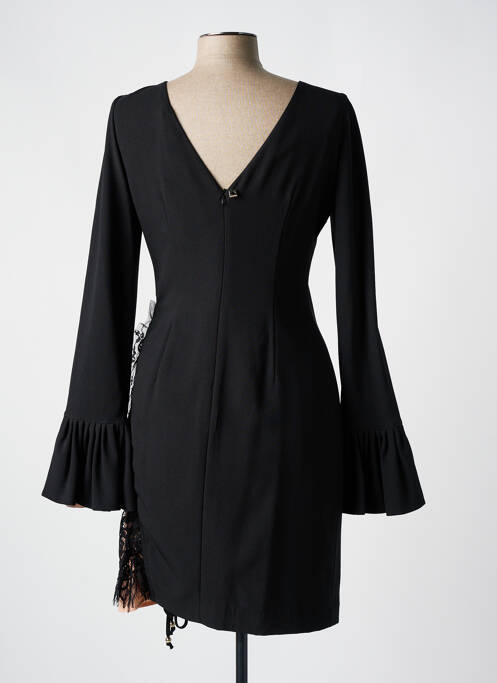 Robe mi-longue manches longues manches longues noir TWINSET femme