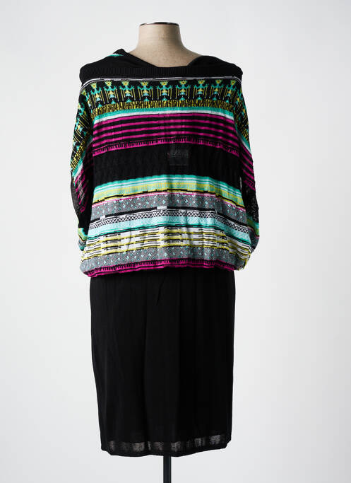 Robe mi-longue noir CHACOK pour femme