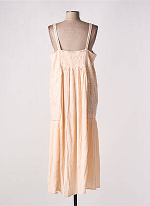 Robe longue sans manche sans manche rose YAATRA femme