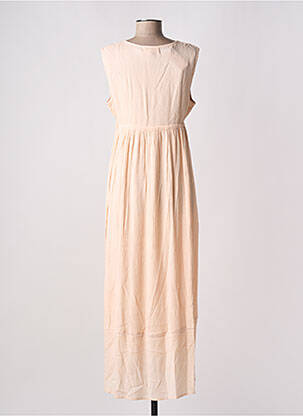 Robe longue sans manche sans manche rose YAATRA femme