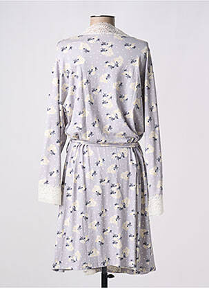 Robe de chambre stretch bleu PROMISE femme