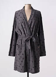 Robe de chambre tissage jersey gris SKINY femme