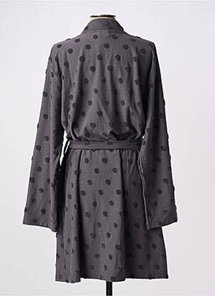 Robe de chambre tissage jersey gris SKINY femme