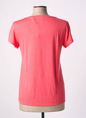 T-shirt stretch manches courtes rose SKINY femme