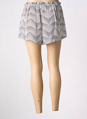 Short taille élastique blanc SKINY femme