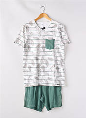 Pyjashort vert SKINY pour homme seconde vue