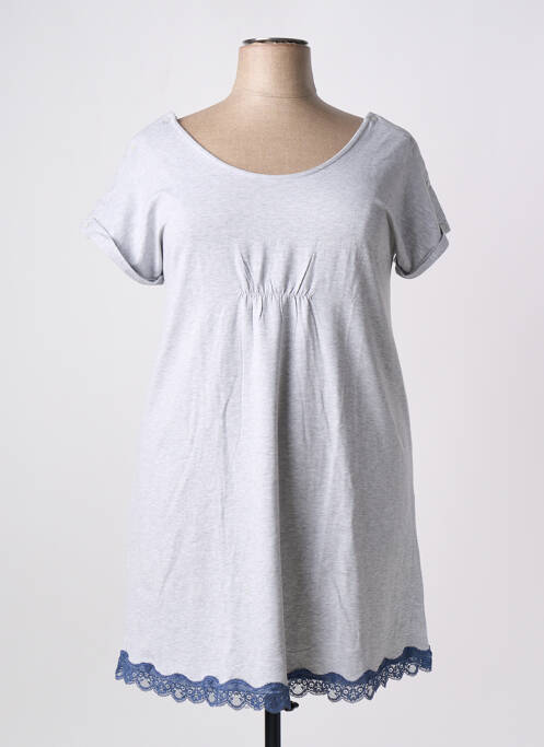 Chemise de nuit gris PROMISE pour femme