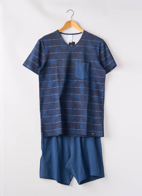 Pyjashort bleu SKINY pour homme