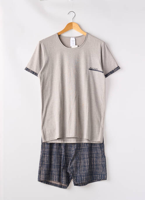 Pyjashort gris SKINY pour homme