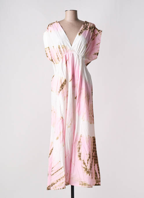 Robe longue rose YAATRA pour femme
